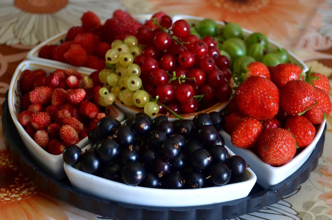 fruits and berries for potential