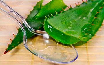 Aloe leaf juice for cell regeneration in men