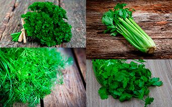 Parsley, celery, dill and cilantro should be included in a man's diet to increase potency. 